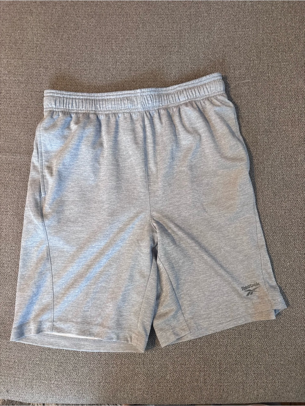 Reebok Men's Heather Gray Performance Athletic Shorts
